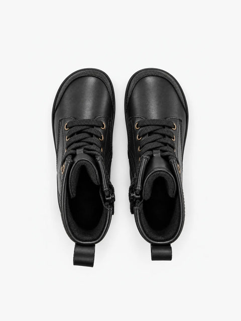 Botines de piel Barefoot Infantiles Chetto Negro