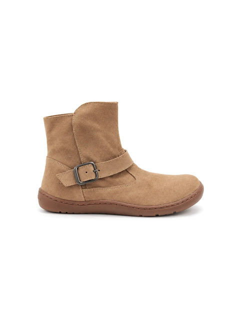 Botines de Piel Respetuosas Flexi Nens 9071-S Serraje Marrón