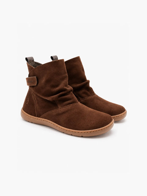 Botines de Piel Respetuosas Flexi Nens 9075-S Serraje Marrón