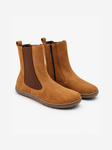 Botines de Piel Respetuosos Coqueflex Nara Marrón