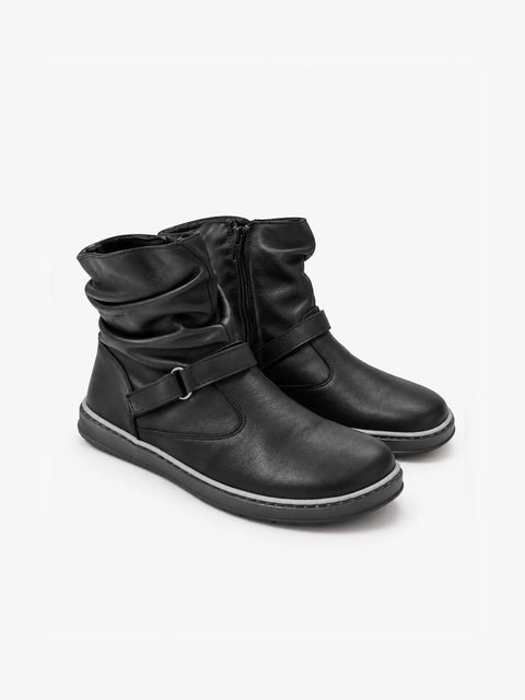 Botines de Piel Respetuosos Coqueflex Noa Negro