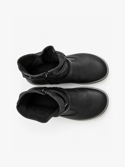 Botines de Piel Respetuosos Coqueflex Noa Negro