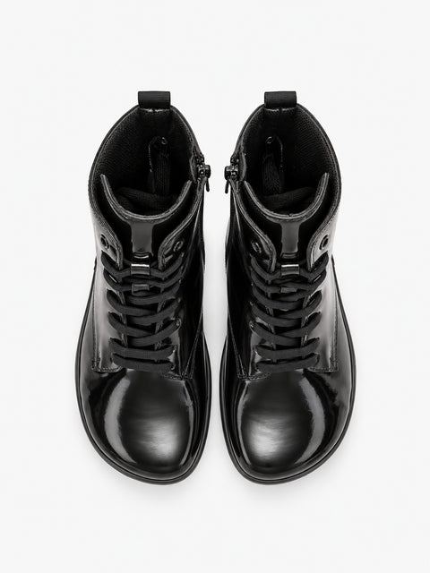Botines de Respetuosos Coqueflex Kira Negro Brillo