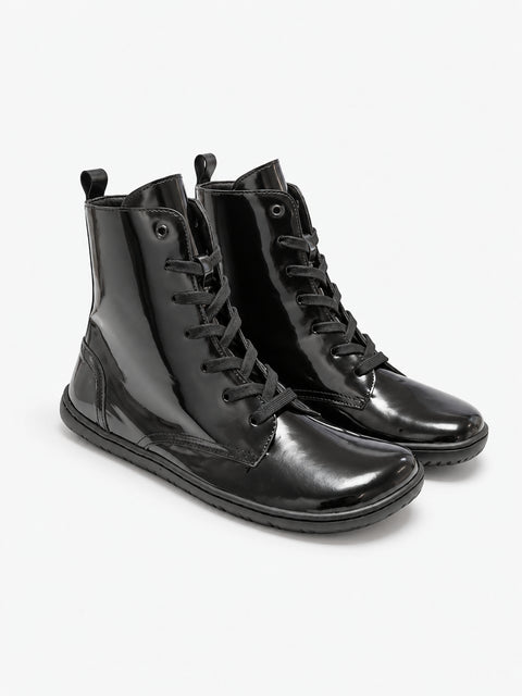 Botines de Respetuosos Coqueflex Kira Negro Brillo