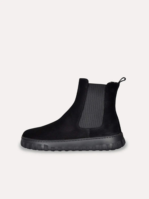 Botines Piel Respetuosas MUM Barefoot - Alma Serraje Negro