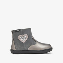 Botines Respetuosos Conguitos GoFlex Corazón Gris