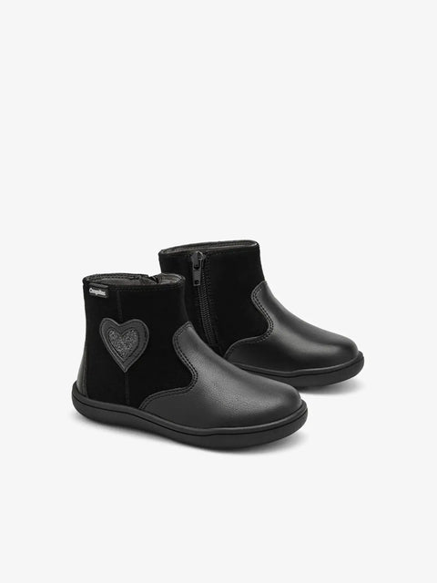 Botines Respetuosos Conguitos GoFlex Corazón Negro
