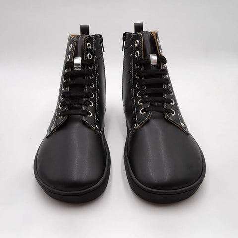 Botines Respetuosos Terreta Sénia Tachas Negro - Kukinos