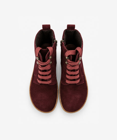 Botines Respetuosos Vivant V-2763 Serraje Burdeos