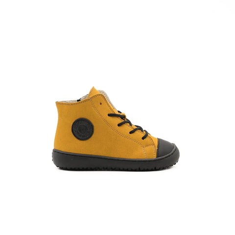 Botines Coqueflex Suede Micro Mostaza Kids - Kukinos