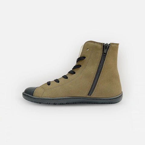 Botines Coqueflex Suede Micro Militar - Negro