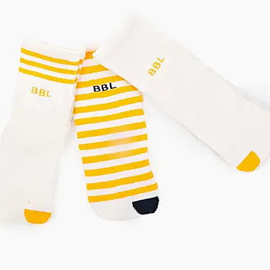 Calcetines respetuosos Baby Lobitos Abejas (Pack de 3) - Kukinos