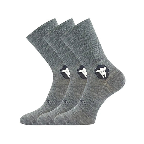Calcetines Respetuosos Largos Voxx Merino Gris (un par) - Kukinos