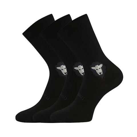 Calcetines Respetuosos Largos Voxx Merino Negro (un par) - Kukinos