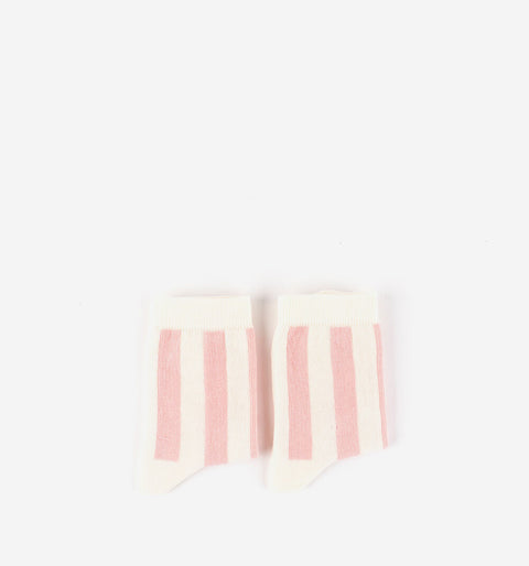Calcetines Respetuosos Victoria Algodón Rayas Pink