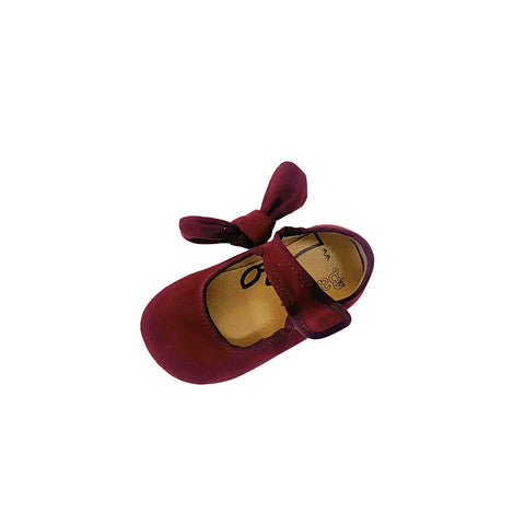 Merceditas Respetuosas Batilas X22 Burdeos con Lazo - Kukinos