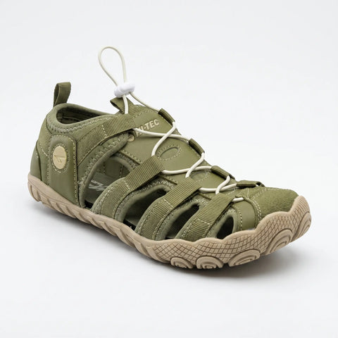 Sandalias Barefoot Hi-Tec Terra Kaki Respetuosas