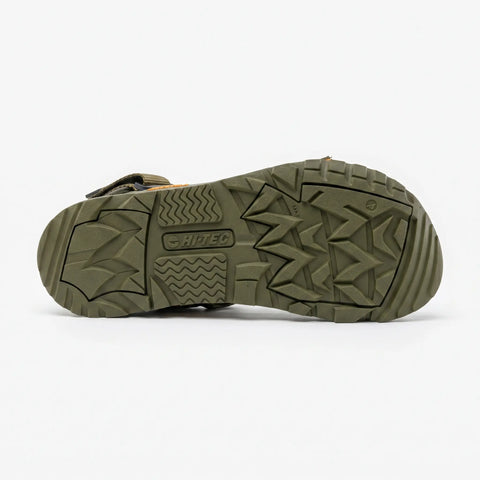 Sandalias Barefoot Hi-Tec Ula Oliva Respetuosas