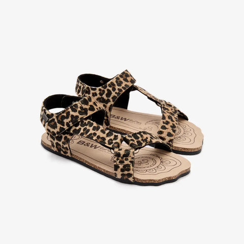 Sandalias Mujer Barefoot Respetuosas B&W GoFlex Leopardo