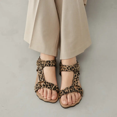 Sandalias Barefoot Respetuosas B&W GoFlex Leopardo