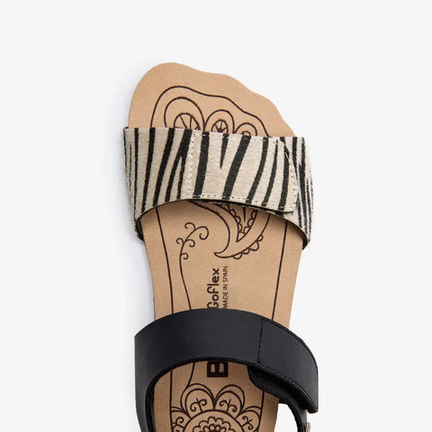 Sandalias Mujer Barefoot Respetuosas B&W GoFlex Zebra