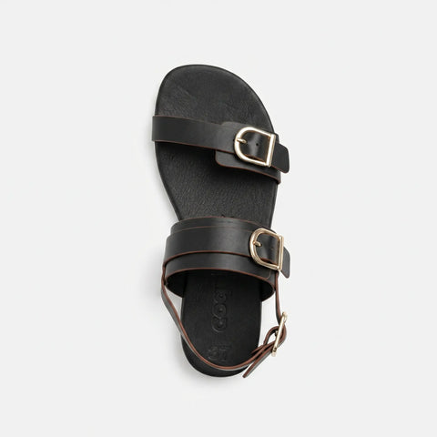 Sandalias Barefoot Mujer Coqueflex 1567 Vaqueta Negro