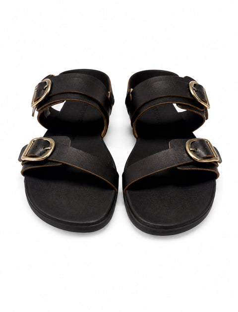 Sandalias Barefoot Mujer Coqueflex 1567 Vaqueta Negro