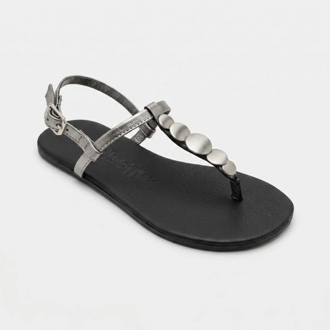 Sandalias Barefoot Mujer Coqueflex Confort Acero