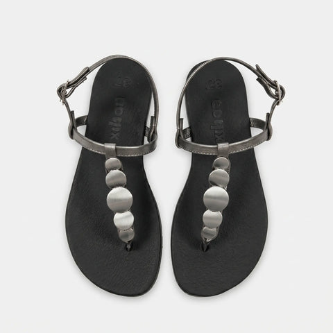 Sandalias Barefoot Mujer Coqueflex Confort Acero