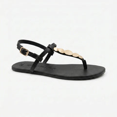 Sandalias Barefoot Mujer Coqueflex Confort Negro