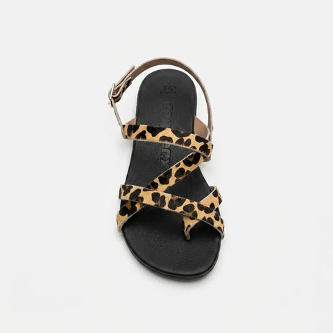 Sandalias Barefoot Mujer Coqueflex Potro Leopard Respetuosas