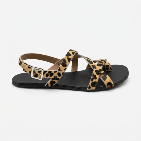 Sandalias Barefoot Mujer Coqueflex Leopardo Respetuosas