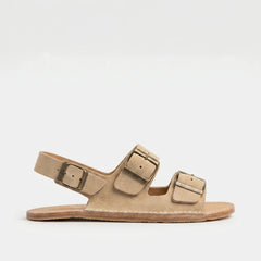 Sandalias Barefoot Mujer Terreta Bio Reciclado Beig Respetuoso