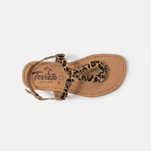 Sandalias Barefoot Mujer Terreta Vaillo New Leopard Respetuosas