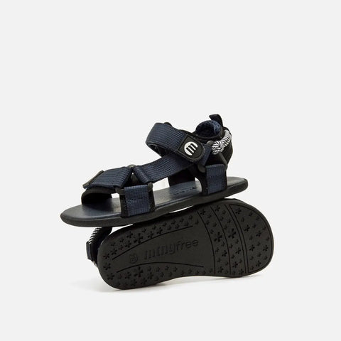 Sandalias Barefoot Mustang 49375 Nylon Strap Marino