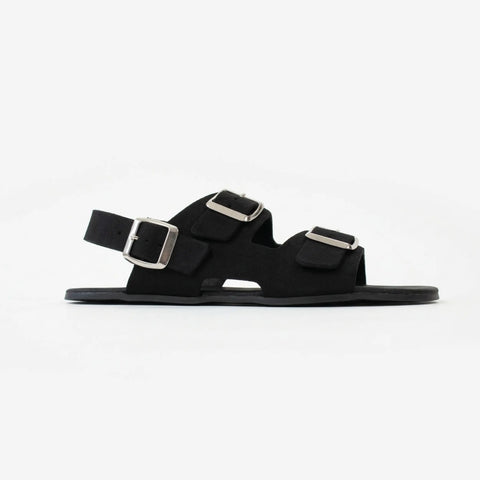 Sandalias Barefoot Respetuosas Coqueflex Suede Negro