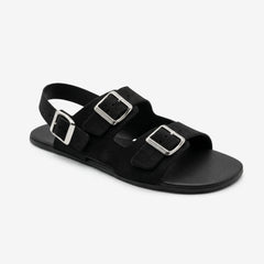 Sandalias Barefoot Respetuosas Coqueflex Suede Negro