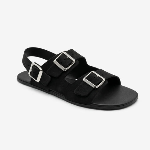 Sandalias Barefoot Respetuosas Coqueflex Suede Negro