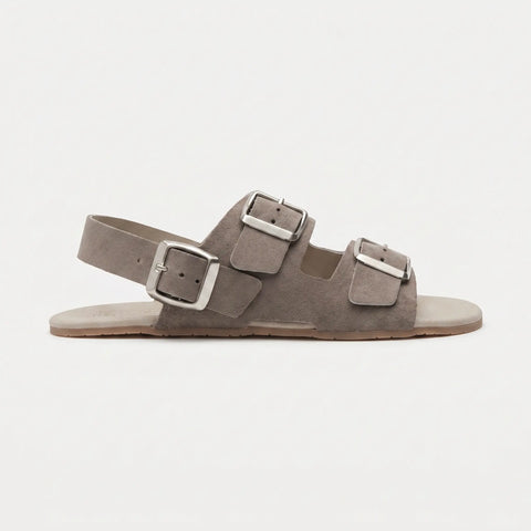 Sandalias Barefoot Respetuosas Coqueflex Suede Taupe
