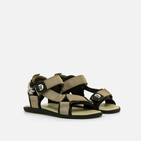 Sandalias Barefoot Respetuosas Mustang 49375 Nylon Strap Khaky
