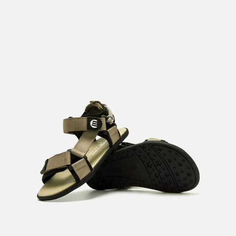 Sandalias Barefoot Respetuosas Mustang 49375 Nylon Strap Khaky