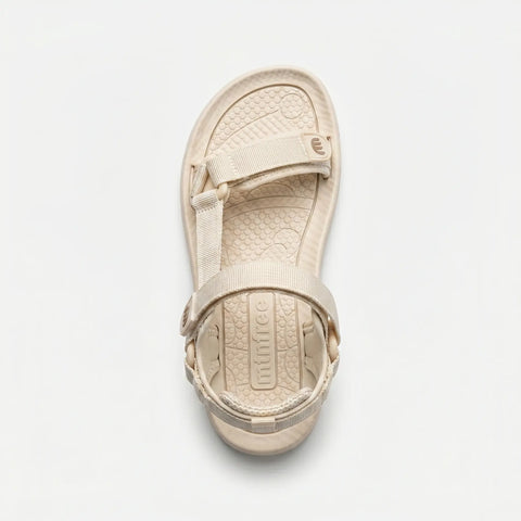 Sandalias Barefoot Mustang Solana 85517 Respetuosas - Beige