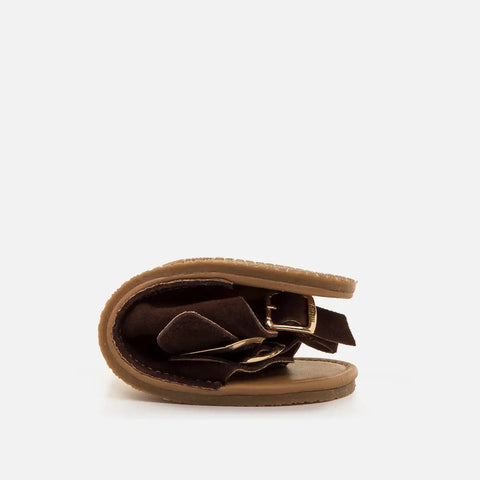 Sandalias de Piel Barefoot Mujer Mustang Free Lara Marron Respetuosas