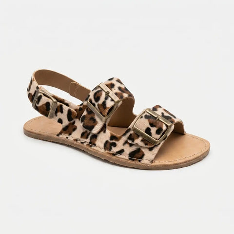 Sandalias Barefoot Terreta Bio Pelo Leopardo Respetuosas