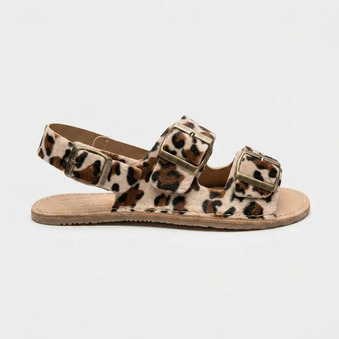 Sandalias Barefoot Terreta Bio Pelo Leopardo Respetuosas