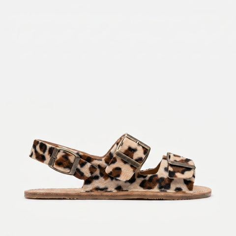 Sandalias Barefoot Terreta Bio Pelo Leopardo Respetuosas