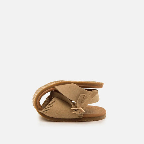 Sandalias de Piel Mujer Barefoot Respetuosas Mustang Free Cleo Camel