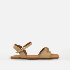 Sandalias de Piel Mujer Barefoot Respetuosas Mustang Free Cleo Camel