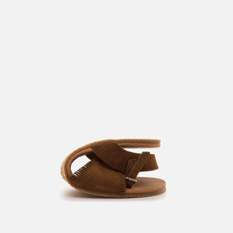 Sandalias de Piel Mujer Barefoot Respetuosas Mustang Free Cleo Roble