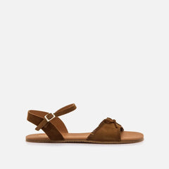 Sandalias de Piel Mujer Barefoot Respetuosas Mustang Free Cleo Roble